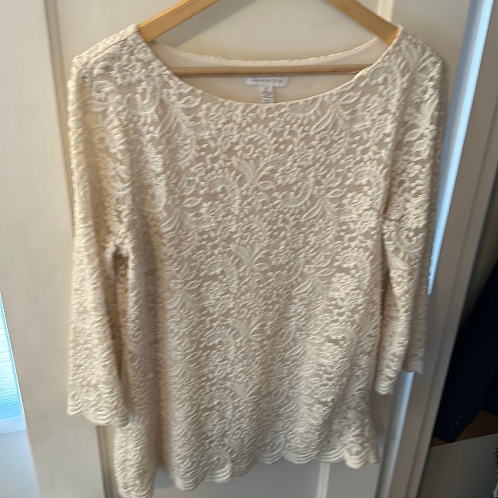 Lace long sleeves blouse